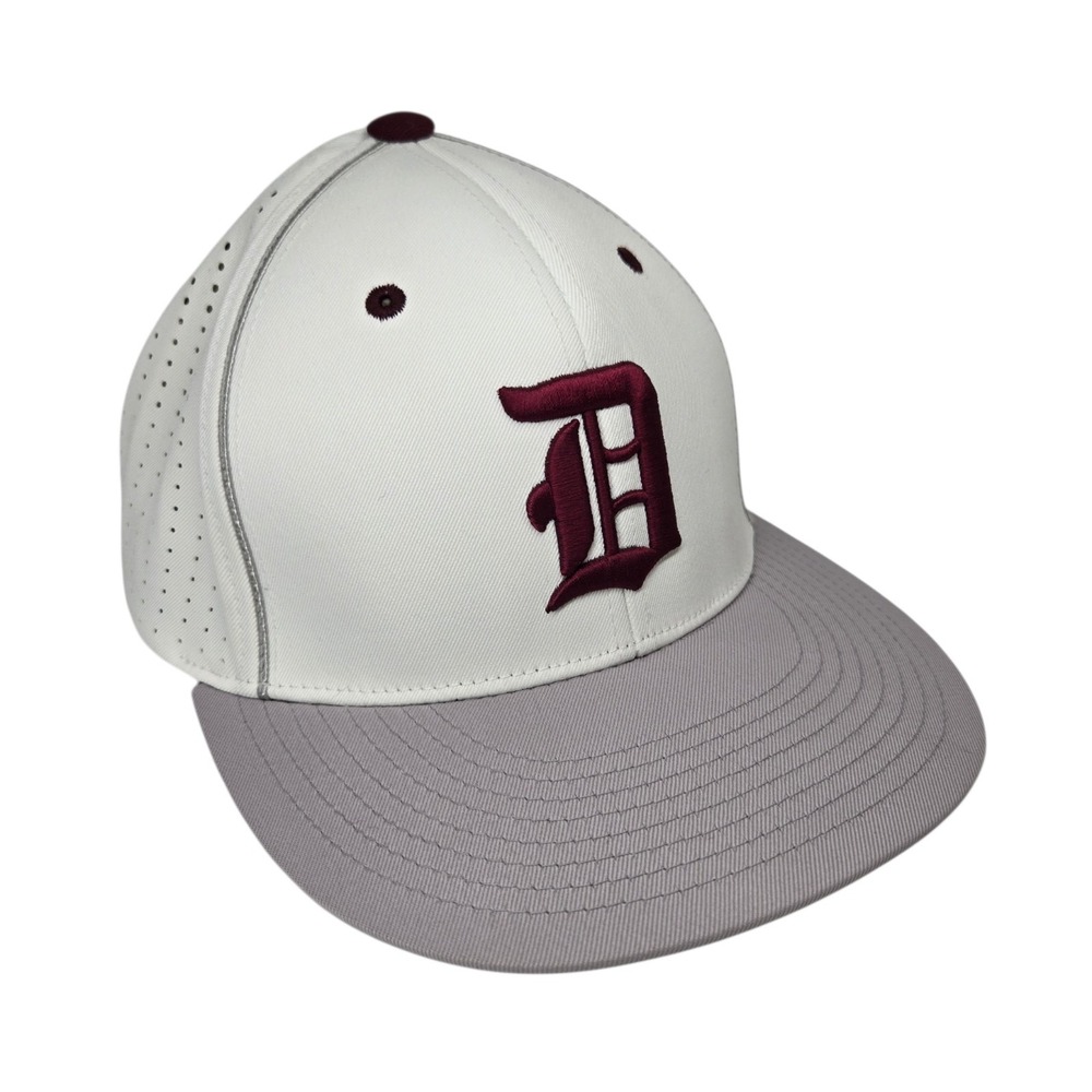 Detroit Tigers Baseball Hat Cap 1917 Logo USA Flag Perforated Fitted Small-Mediu